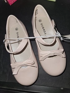 8.5 George Toddler Girls Pink Mary Janes New - Picture 1 of 3