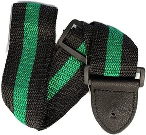 Nylon Guitar Strap Faux Leather Ends Acoustic Electric Youth Kids 28-48 In. - Picture 1 of 25