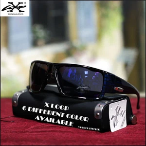 X-LOOP NEU HERREN SPORT FAHR SONNENBRILLE MOTORRAD 6 FARBEN SCHWARZE FARBEN - Bild 1 von 1