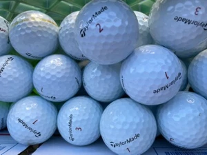 5 dozzine (60) palline da golf usate Taylormade Tour Response AAAAA (5A) - Foto 1 di 1