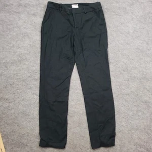 Merona Pants Womens 4 Straight Mid Rise Dress Slacks Chino Casual Black 28x26 - Picture 1 of 10
