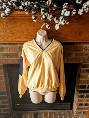 Chaqueta para mujer marca Kittrell azul marino y amarillo talla pequeña Foto 1 de 2