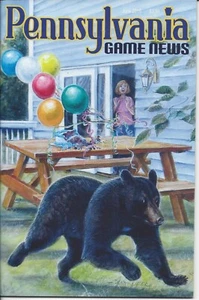 Pennsylvania Game News June 2016 cover by Doug Pifer black bear trouble - Picture 1 of 3