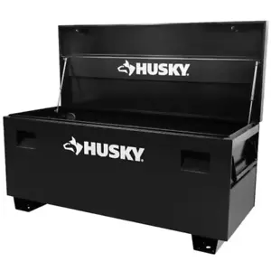 Husky Job Site Tool Box Jobsite Storage Organizer Steel Black 32 X 19.3 Inch New - Picture 1 of 7