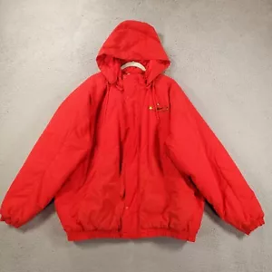 Reebok Tom and Jerry Coat Adult XL Limited Edition Red Snap Zip Hooded Jacket - Picture 1 of 13