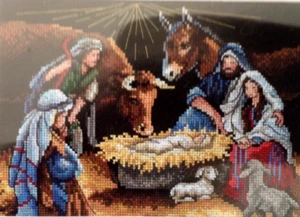 DIMENSIONES Colección Oro Petites NOCHE SANTA Kit Punto de Cruz Contado *RARO* - Imagen 1 de 3