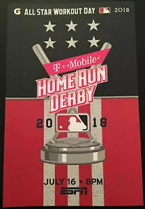 K) 2018 All Star Home Run HR Derby Scorecard Program Bracket Bryce Harper Won - Picture 1 of 3
