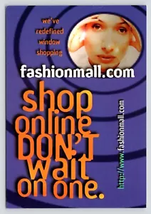 Online einkaufen Warten Sie nicht auf eine Fashionmall com Pik Nik kostenloses Regal Karte Postkarte - Bild 1 von 2