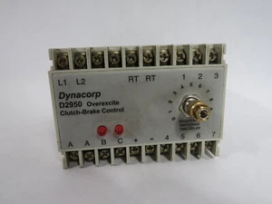 Dynacorp D2950 Clutch-Brake Control 0-10 Delay 90V/120VAC *Cosmetic Damage* USED - Picture 1 of 4