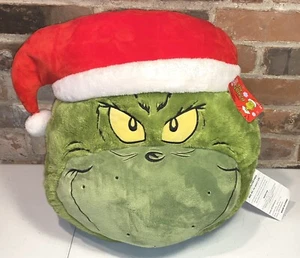 Almohada de felpa Dr. Seuss Cómo el Grinch robó la cara de Navidad RUZ 2023 - Imagen 1 de 3