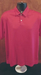 NIKE FitDRY GOLF Men's Crimson Polo Shirt (Med) - Picture 1 of 6