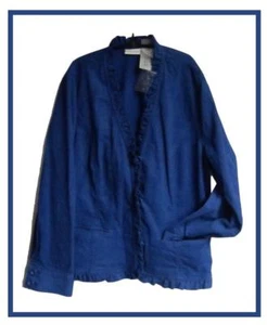 CHAQUETA BLANCA SICO'S CORD BOUQUET STRATUS BLUE CHICOS TALLA 3 = 16/18 NUEVA CON ETIQUETAS $89 - Imagen 1 de 7