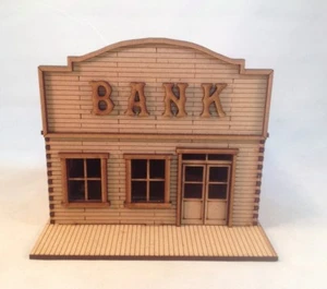 Bank 28mm Terrain Old West Tombstone Desperado Legends Knuckleduster MDF - Picture 1 of 5