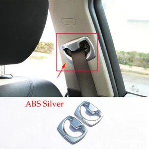 Silver ABS Seat Safety Belt Cover For BMW 3 4 Series F30 F31 F32 F35 F36 2013-19 - Foto 1 di 12