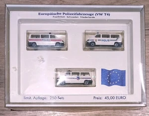 AWM VW T4 Hobby-Haus-Hetterich Europäische Polizeifahrzeuge Set - rar - in OVP - Bild 1 von 4