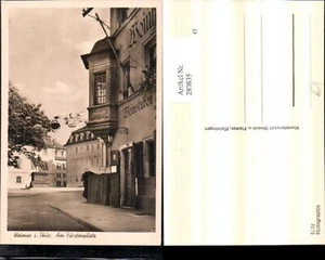 280835,Weimar Am Fürstenplatz Weinstube Erker Straßenansicht Denkmal - Bild 1 von 1