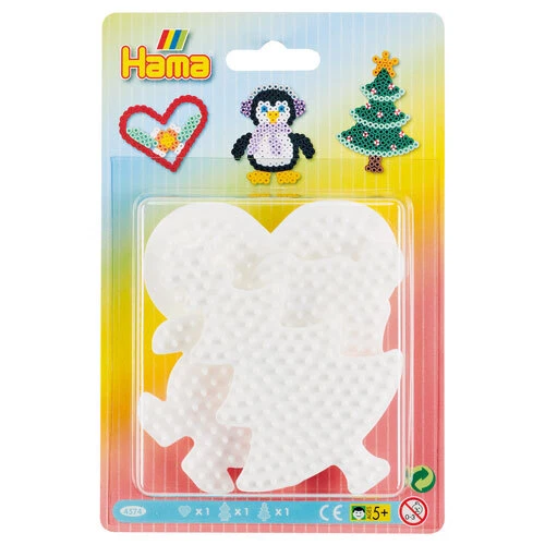 Hama Stiftplatten, weiss, Figuren, 3 Stk. - für Hama Midi Bügelperlen - Bild 1 von 1