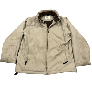 Faded Glory Worker Wear Hoodie Chore Jacket Mens Large Windbreaker Quilted Work - Picture 1 of 24