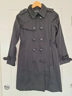LONDON FOG women's lightweight black petite  TRENCH coat Sz PXS - Image 1 of 4