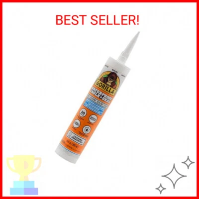 Gorilla Waterproof Caulk & Seal Silicone Sealant, 10oz Cartridge (Pack of 1) - W - Image 1 of 2