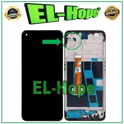 DISPLAY LCD + FRAME PER OPPO A72 4G CPH2067 TOUCH SCREEN SCHERMO MONITOR VETRO