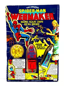 1977 Marvel Spiderman Webmaker web maker MOC toy UNPUNCHED complete - Picture 1 of 12