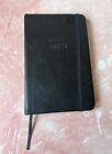 Black Faux Leather Notebook Caveat Lector “Let The Reader Beware” Lined Book