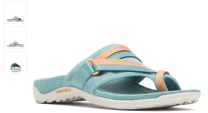 Merrell Terran 3 Cush Post Mineral Blue Comfort Sandal Women's sizes 5-11/NEW!!! - Picture 1 of 1