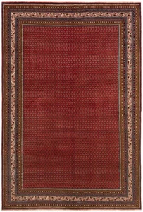 Sarough Tappeto Persiano Annodato a Mano 318 x 214 cm-Fine,Oriente,Tappeto,Rosso - Picture 1 of 9