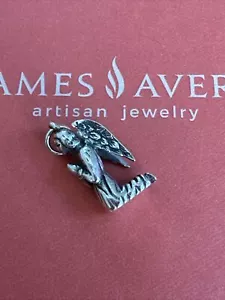 Retired James Avery Sterling Silver  Kneeling Angel Charm - Praying Angel - Picture 1 of 7