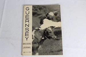 Guernsey Breeders Journal July 15, 1939 Cow Calf Bull Farms Ads Pictures - Imagen 1 de 19
