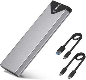 M.2 NVME SATA SSD Enclosure Adapter, USB 3.2 Gen 2 (10 Gbps) to NVME PCI-E SATA - Afbeelding 1 van 12