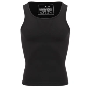 Mens Body Shaper Slimming Shirt Compression Vest Elastic Slim Shapewear Tank Top - Picture 1 of 54