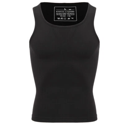 Camisa adelgazante modeladora corporal para hombre Chaleco de compresión Elástico Delgado Prendas moldeadoras Camiseta sin mangas Foto 1 de 4