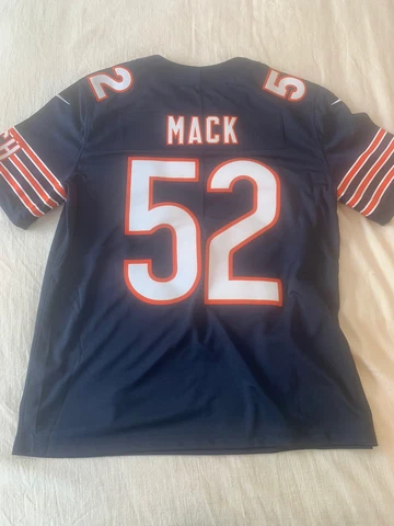 Nike NFL Chicago Bears On Field Khalil Mack Football Jersey Blue Mens Large #52 Cover