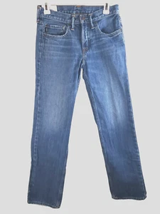 ABERCROMBIE Kids Jeans Boys Youth Size 16 Slim Leg Classic Straight Blue Denim - Picture 1 of 8