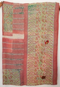 Lovely Vintage Kantha Quilts Multicolor Bedding Blankets Very High Quality - Picture 1 of 3