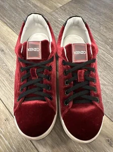Kenzo Burgundy velvet Sneakers - Picture 1 of 6