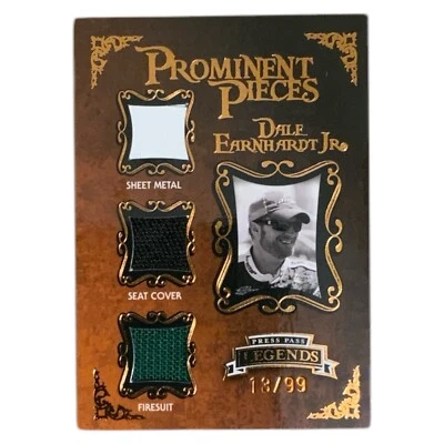 2009 Press Pass Legends #PP-DE2 Dale Jr Prominent Pieces Bronze RU Relics 13/99 - Image 1 of 2