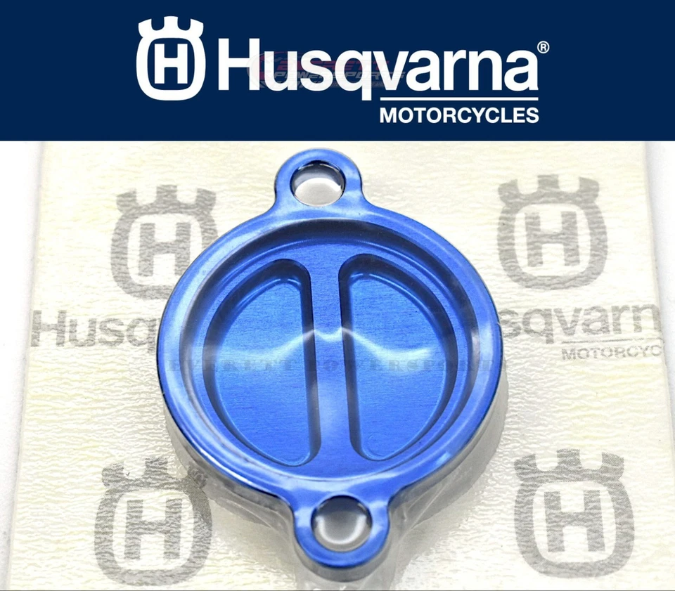 Cubierta de filtro de aceite FC250 350 14-23, FC450 16-18, TE250 17-18 Husky Blue #i233 A Foto 1 de 4