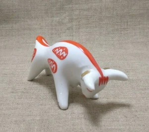 Bull Porcelain figurine Statue Antique small USSR Soviet KIEV - Picture 1 of 6