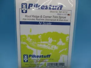 PIKESTUFF N SCALE STRUCTURE PARTS - ROOF RIDGE & CORNER TRIM SPRUE - Picture 1 of 2