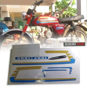 Sticker Fuel Tank Gas For SUZUKI A100 Complete set L/R Pair Side Emblem A100 Jap - Picture 1 of 8