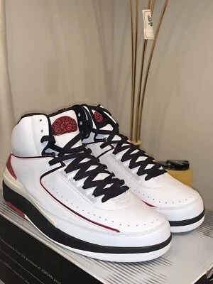Nike Air Jordan 2 Retro (2004) Blanco/Rojo/Negro Talla 12 Totalmente Nuevas (308308-161) Foto 1 de 4