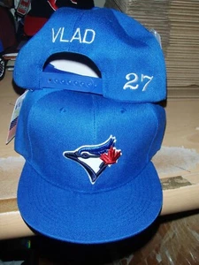 Cappello Vlad Guerrero Personalizzato "Vlad" 27 Toronto Blue Jays Blu SnapBack Nuovo - Foto 1 di 1