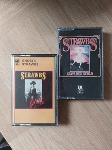 2 x STRAWBS - GRAVE NEW WORLD 1972 & GHOSTS 1974 ~ A&M ~ White Paper Labels - Picture 1 of 4