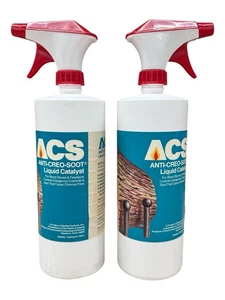 2X Anti-Creo-Soot 32 oz Liquid Catalyst Spray Bottle Wood Stoves Fireplaces - Picture 1 of 4