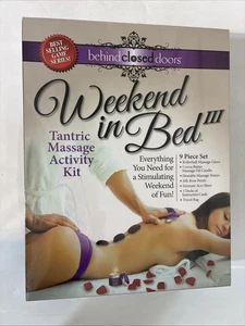Weekend In Bed 3 - 9 tlg. Tantramassage Set - Massagesteine, Kerze, Rosenpedale - Bild 1 von 2