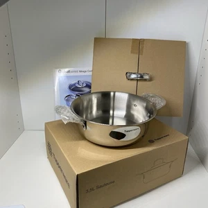 Tupperware Chef Series II 3,5 L Sauteuse – Edelstahl Topf mit Deckel Neu - Bild 1 von 4