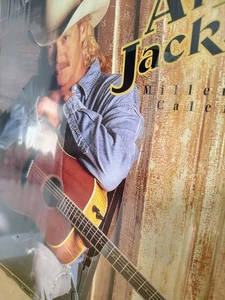 Vintage Alan Jackson 2000 Wall Calendar 13"x 10.75" New Sealed Fan Club Y2K  - Picture 1 of 3